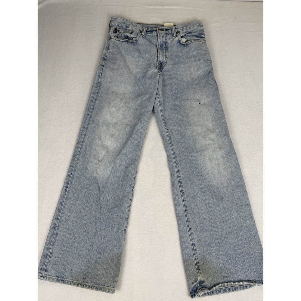 VTG Abercrombie & Fitch Distressed Jeans 16 Slim Grunge 90's Y2K Light Wash